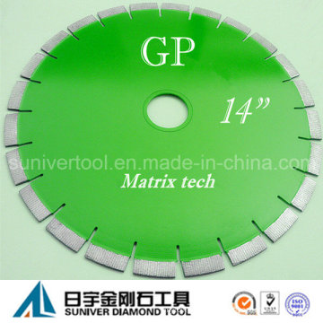 GP 14 "* 15 mm diamant scie Disc, disque de tronçonnage diamanté, disque de diamant pour Pierre de granit